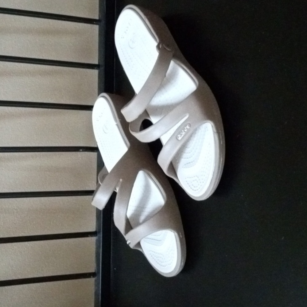 Ladies Crocs  slip on slide sandals